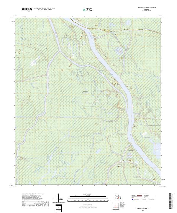 USGS Topographic Map – Lake Mongoulois
