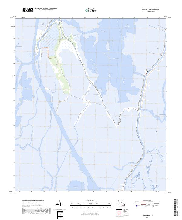 USGS Topographic Map – Lake Quitman