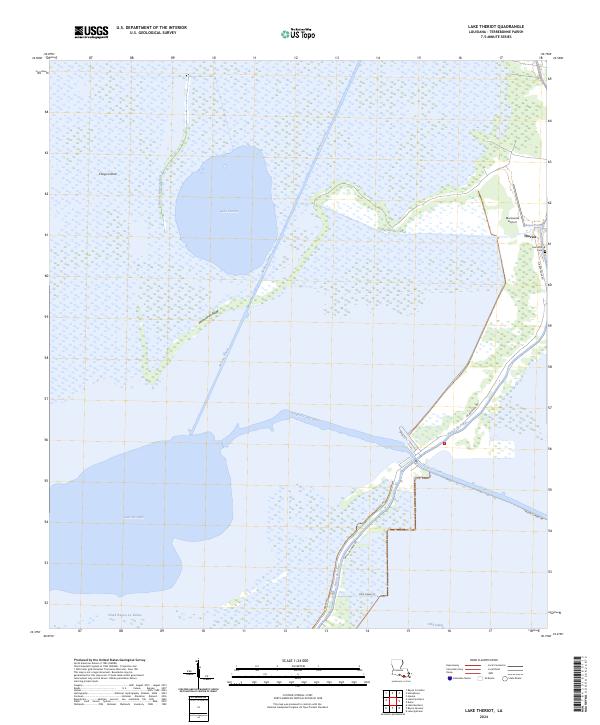 USGS Topographic Map – Lake Theriot
