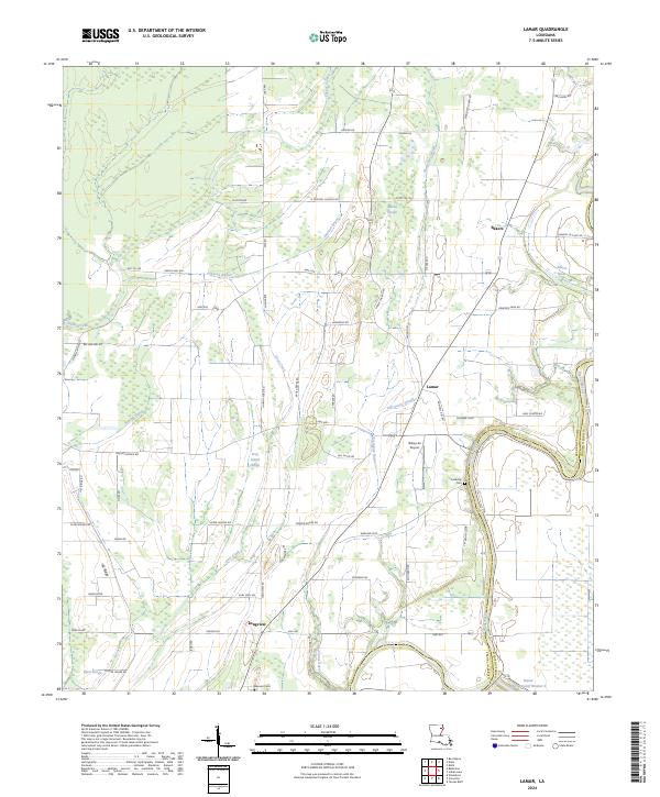 USGS Topographic Map – Lamar