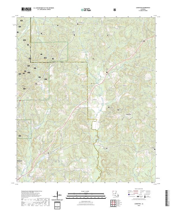 USGS Topographic Map – Langston