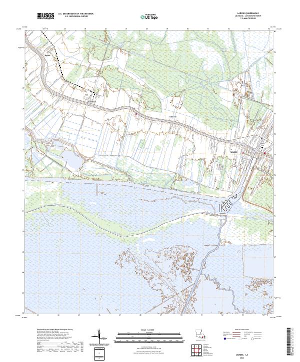 USGS Topographic Map – Larose