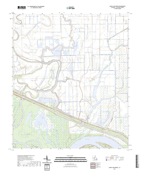 USGS Topographic Map – Larto Lake North