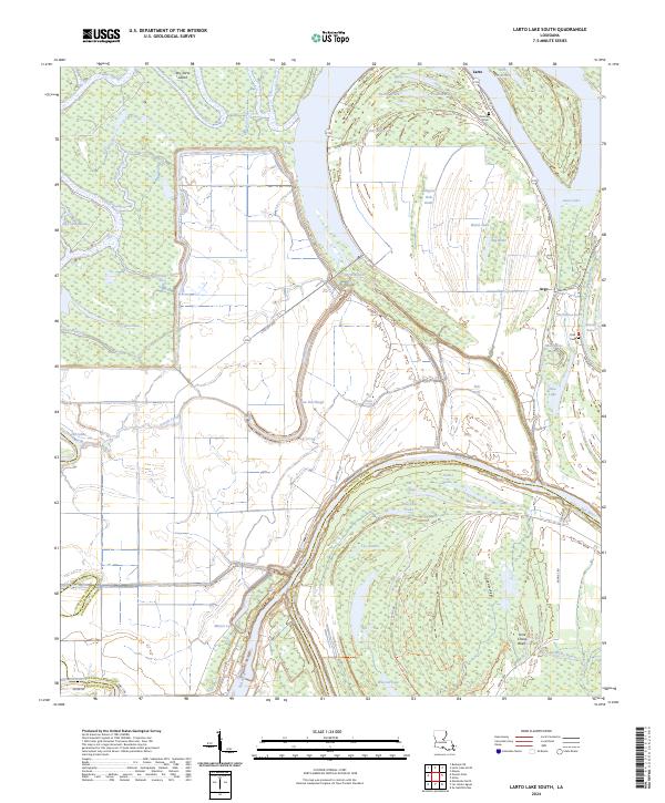 USGS Topographic Map – Larto Lake South