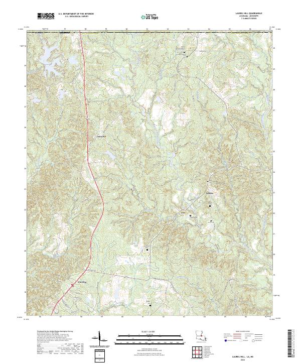 USGS Topographic Map – Laurel Hill