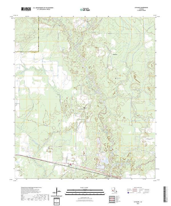 USGS Topographic Map – Le Blanc