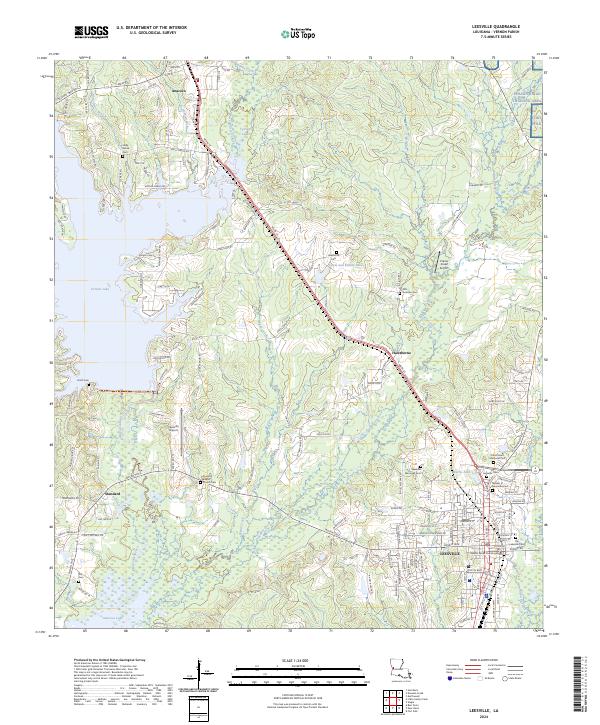 USGS Topographic Map – Leesville