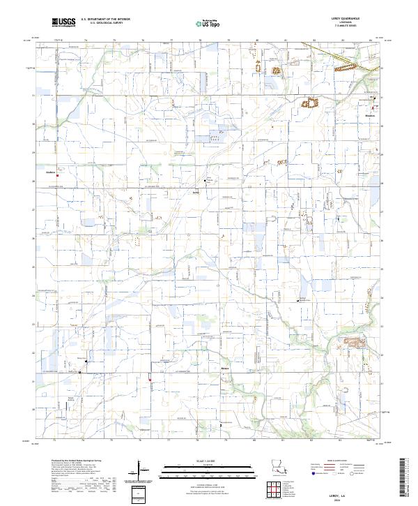 USGS Topographic Map – Leroy