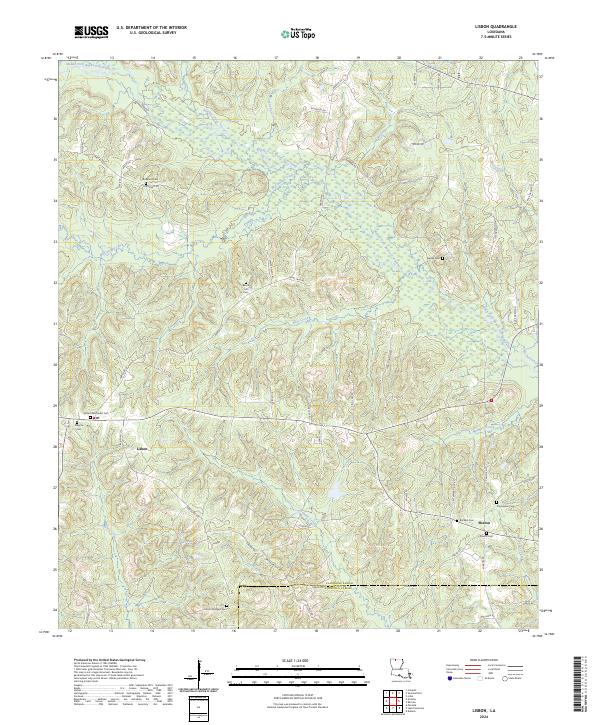 USGS Topographic Map – Lisbon