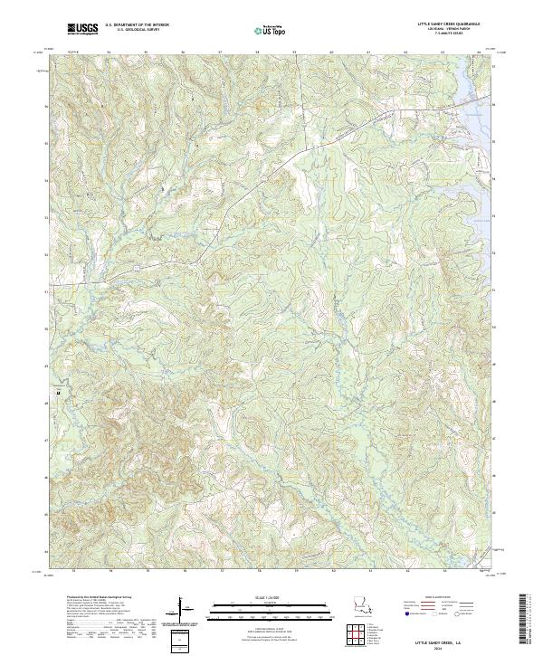 USGS Topographic Map – Little Sandy Creek