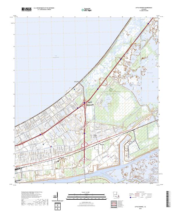 USGS Topographic Map – Little Woods
