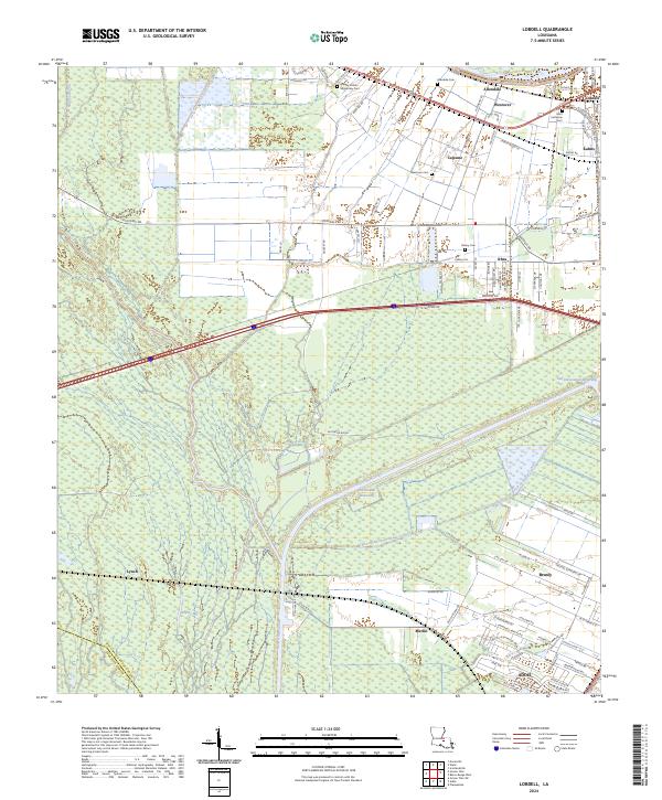 USGS Topographic Map – Lobdell