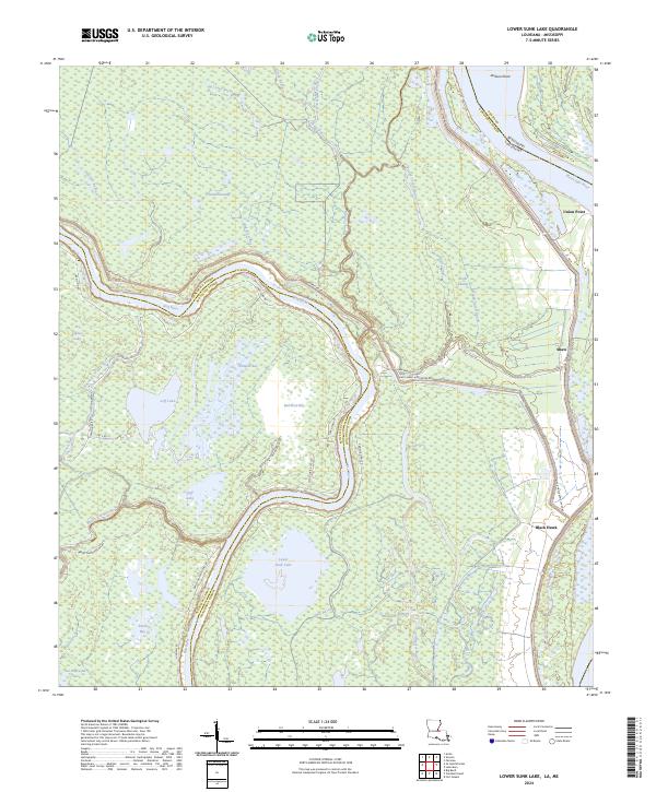 USGS Topographic Map – Lower Sunk Lake