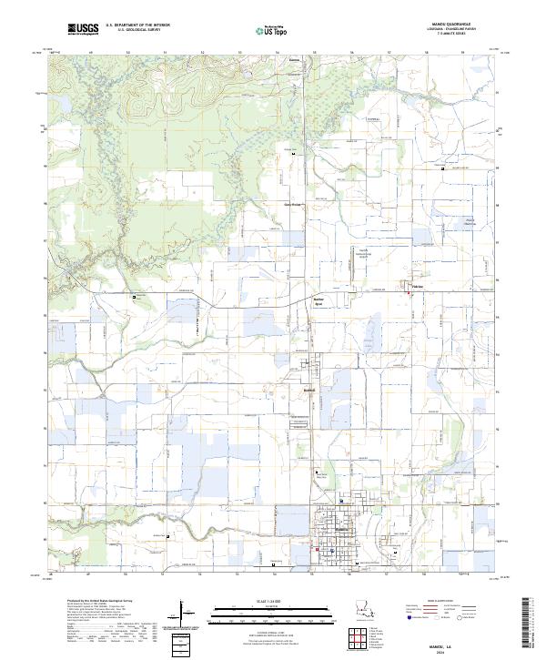 USGS Topographic Map – Mamou