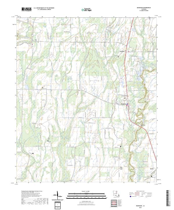 USGS Topographic Map – Mangham