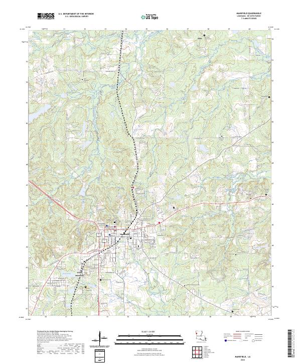 USGS Topographic Map – Mansfield