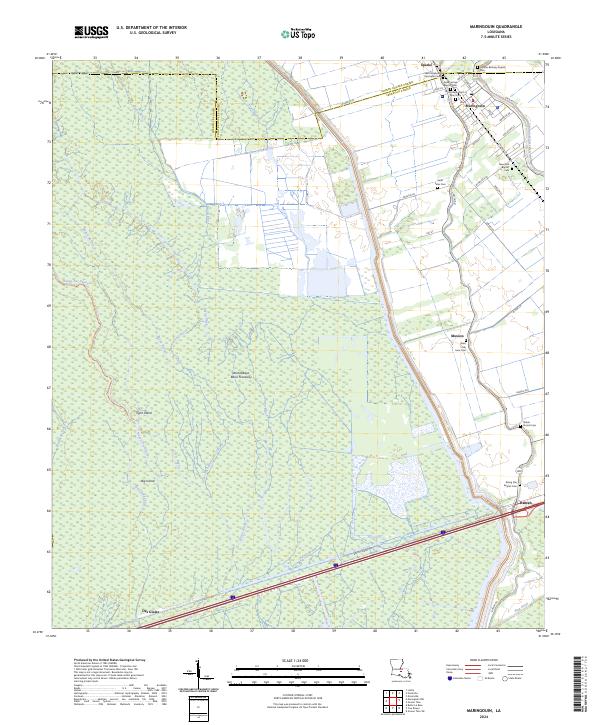 USGS Topographic Map – Maringouin