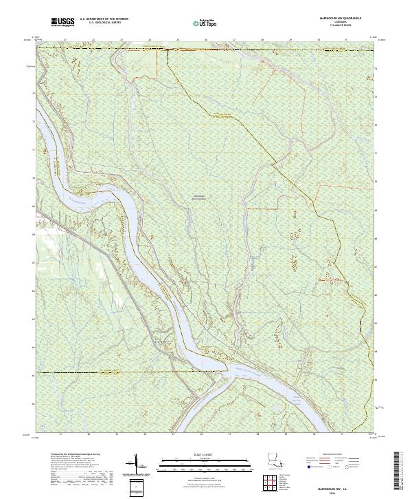 USGS Topographic Map – Maringouin NW