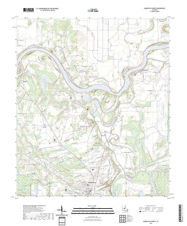USGS Topographic Map – Marksville North