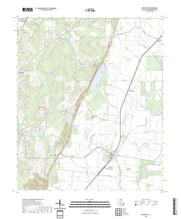 USGS Topographic Map – Mer Rouge