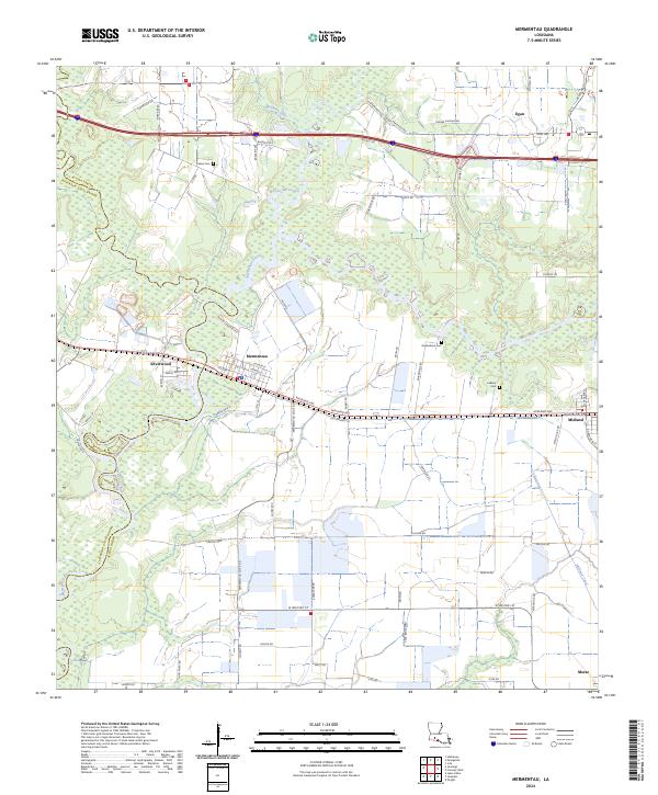 USGS Topographic Map – Mermentau