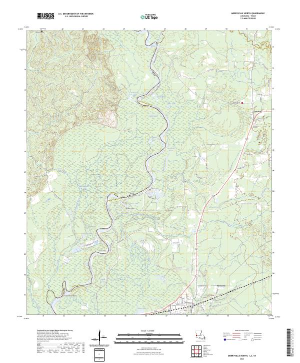 USGS Topographic Map – Merryville North