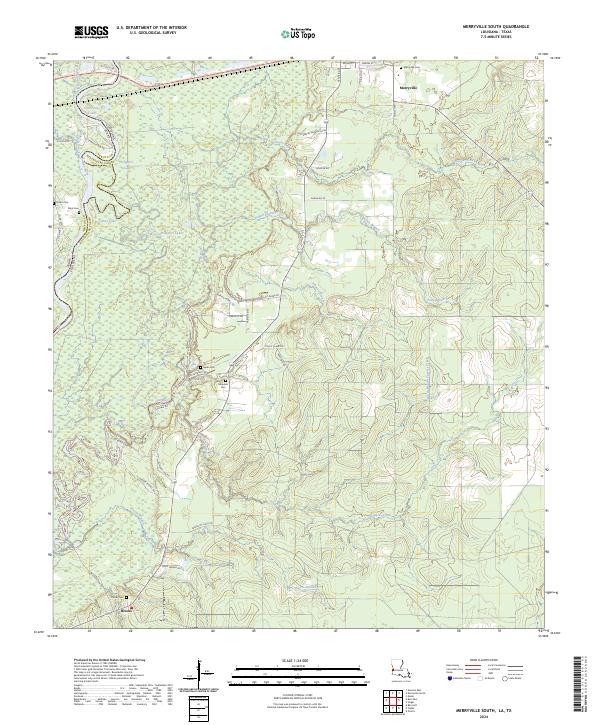 USGS Topographic Map – Merryville South