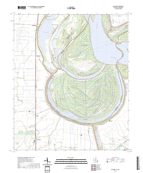 USGS Topographic Map – Millikin