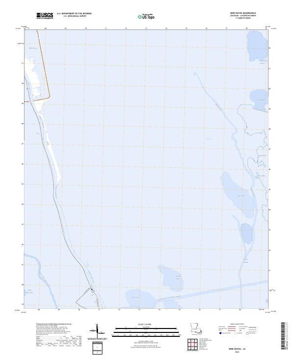 USGS Topographic Map – Mink Bayou