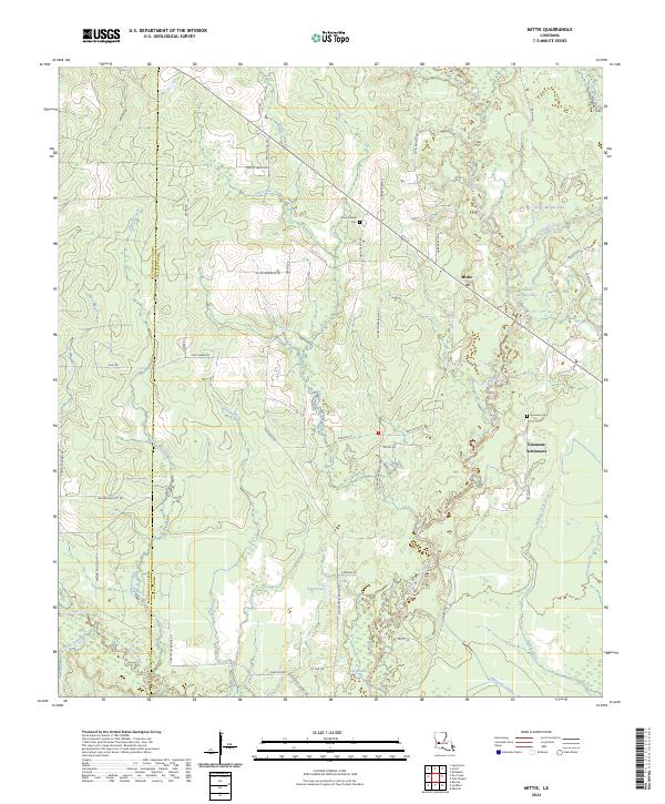USGS Topographic Map – Mittie