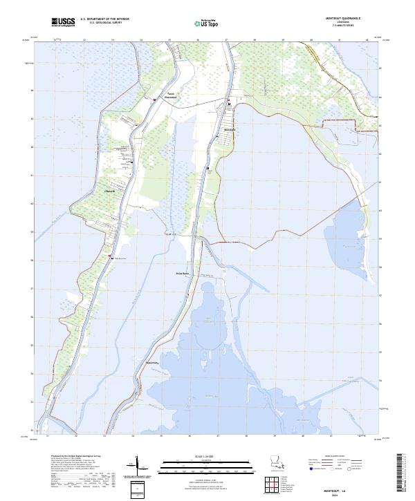 USGS Topographic Map – Montegut