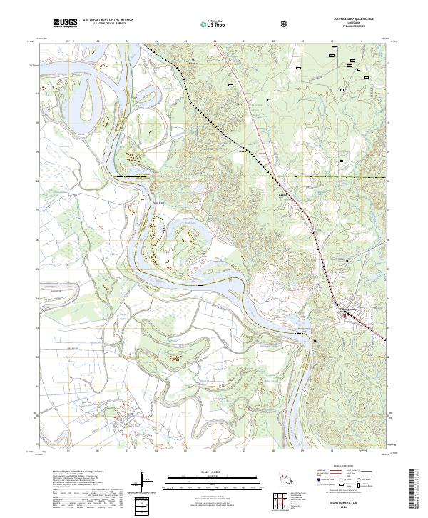 USGS Topographic Map – Montgomery