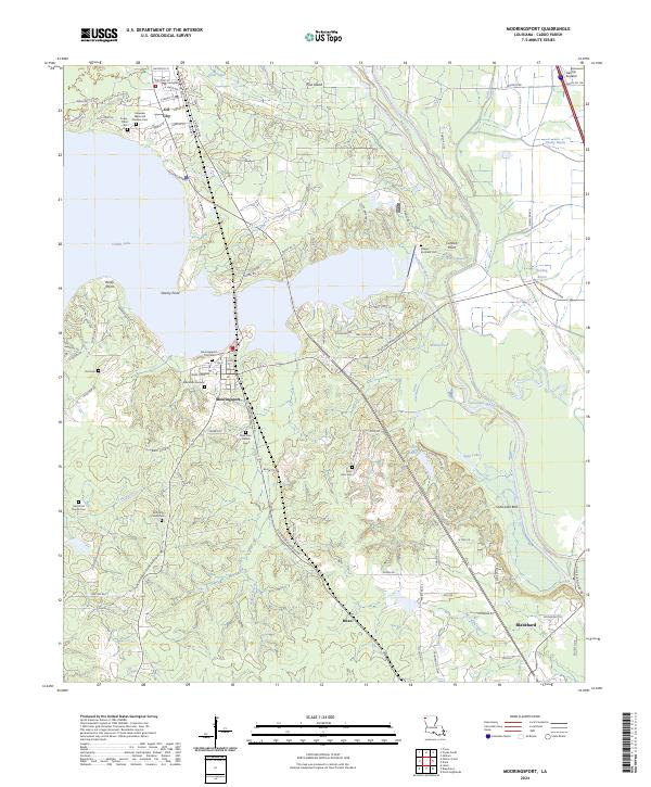 USGS Topographic Map – Mooringsport