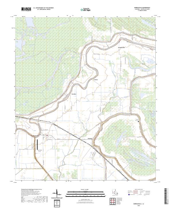 USGS Topographic Map – Moreauville