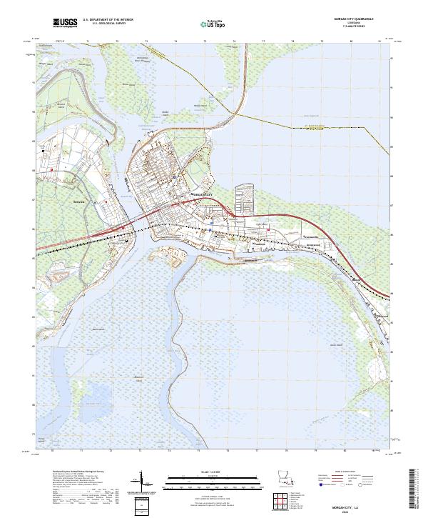 USGS Topographic Map – Morgan City