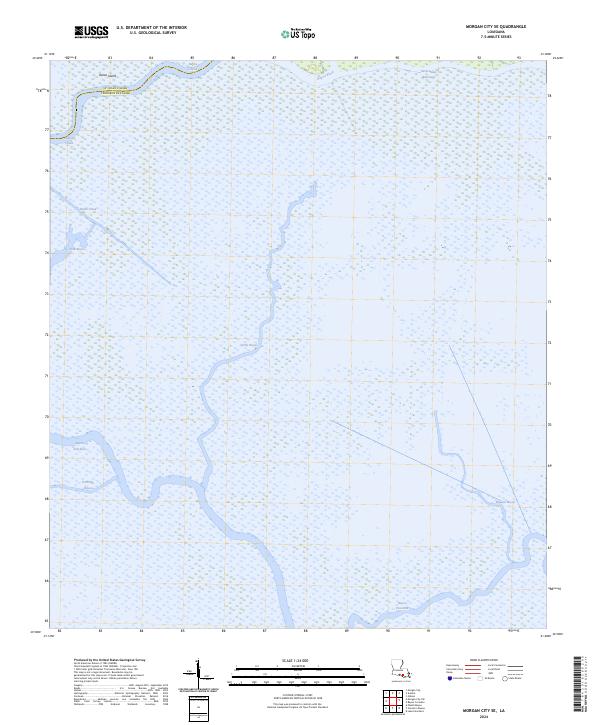USGS Topographic Map – Morgan City SE