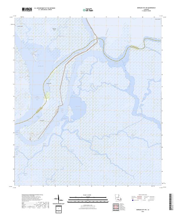 USGS Topographic Map – Morgan City SW