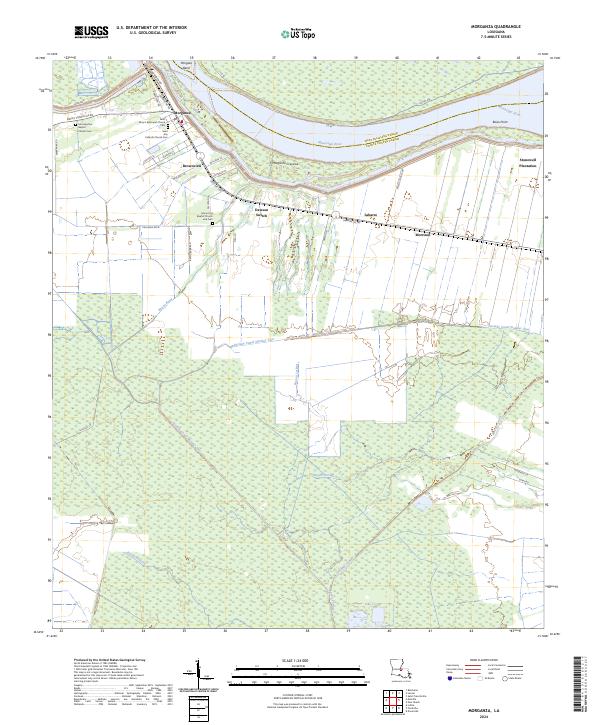 USGS Topographic Map – Morganza