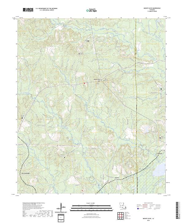 USGS Topographic Map – Mount Olive