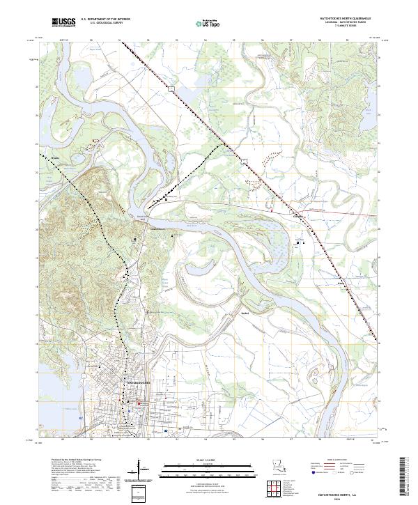 USGS Topographic Map – Natchitoches North