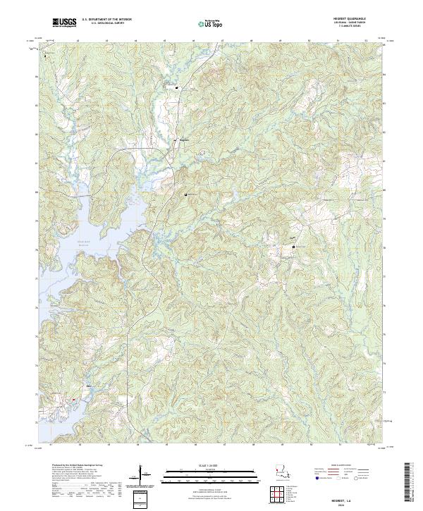 USGS Topographic Map – Negreet