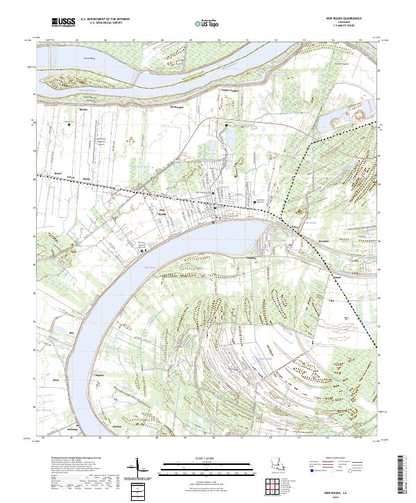 USGS Topographic Map – New Roads