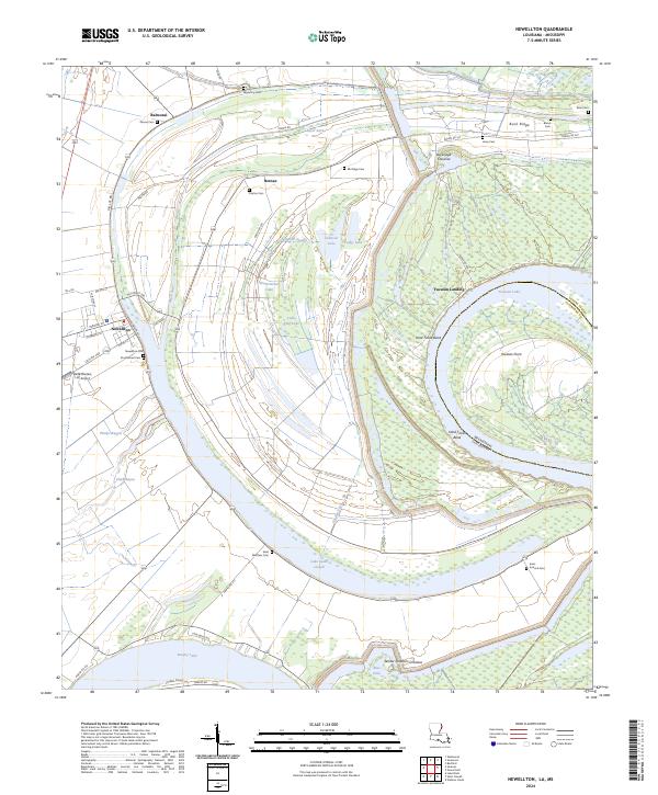 USGS Topographic Map – Newellton