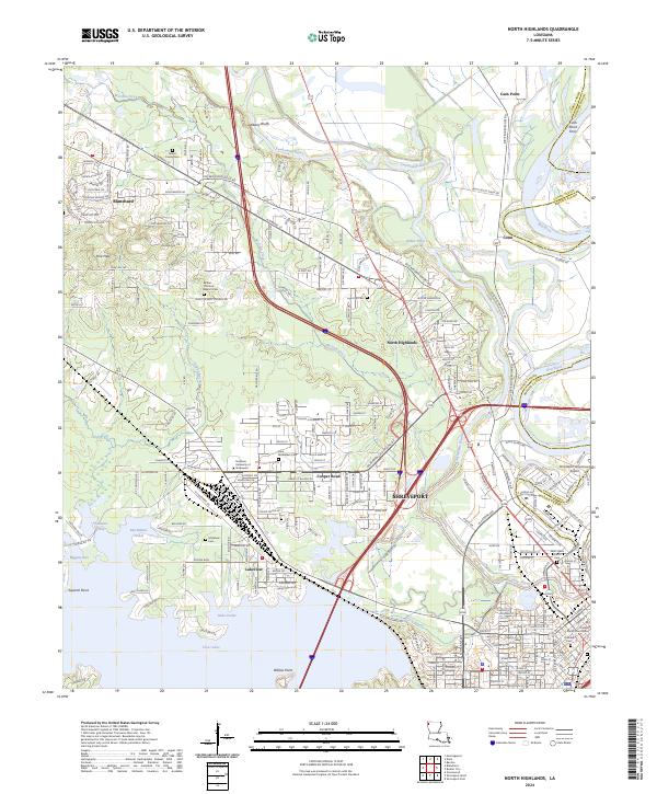 USGS Topographic Map – North Highlands