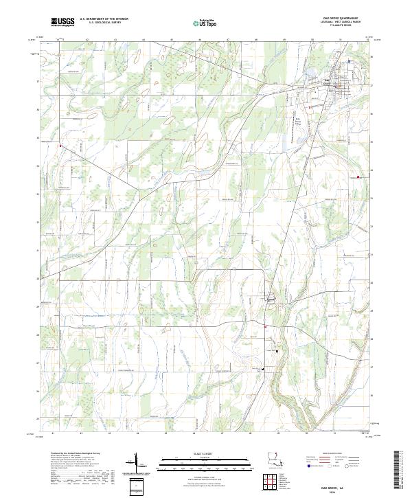 USGS Topographic Map – Oak Grove