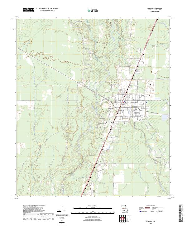USGS Topographic Map – Oakdale