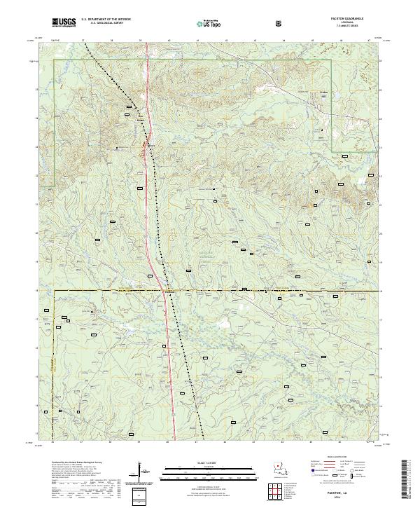 USGS Topographic Map – Packton