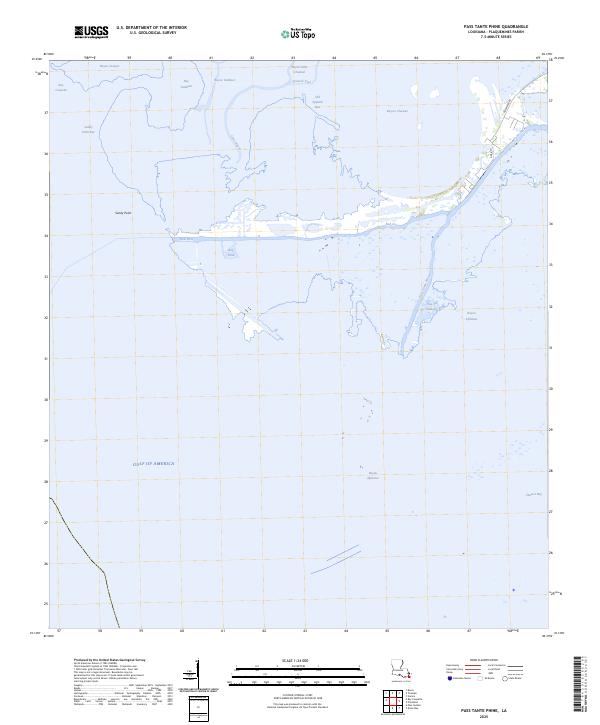 USGS Topographic Map – Pass Tante Phine