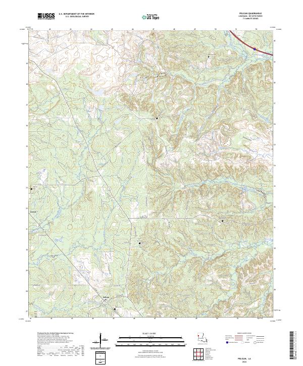 USGS Topographic Map – Pelican