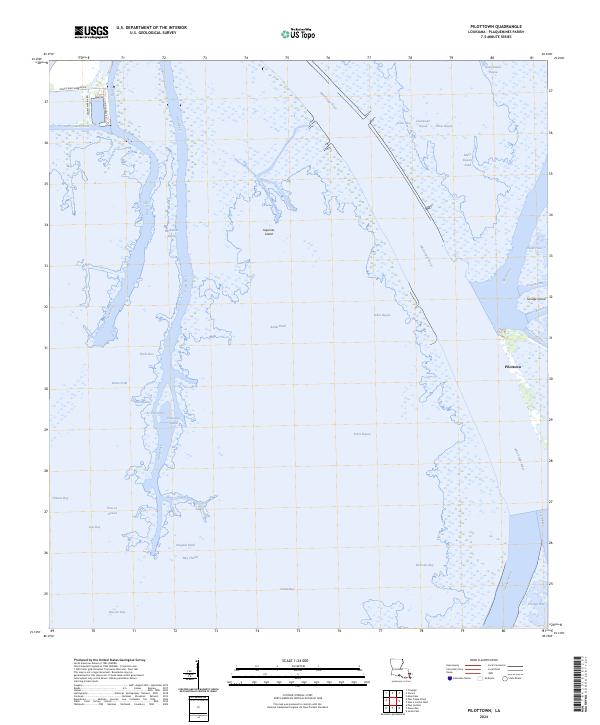 USGS Topographic Map – Pilottown